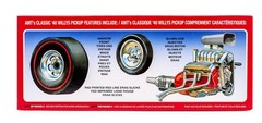 AMT “Coke” 1940 Willys Pickup Truck Gasser 1:25 Model Car Kit 1145 BOX DAMAGE