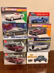 Revell Monogram AMT Testors, Etc. Model Kits Lot – Variety – See Description