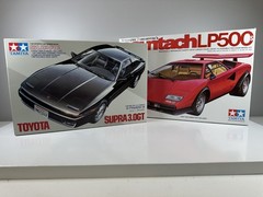 Tamiya Toyota Supra 3.0GT Turbo and Countach LP500S 1:24 Scale BUNDLE