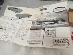 1962 Corvette Aurora Model Car Toy Vintage 1960’s Parts Collectible Classic Auto