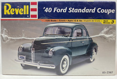 Revell 1940 Ford Standard Coupe 1:25 Scale Model Car Kit #85-2387 NEW Sealed