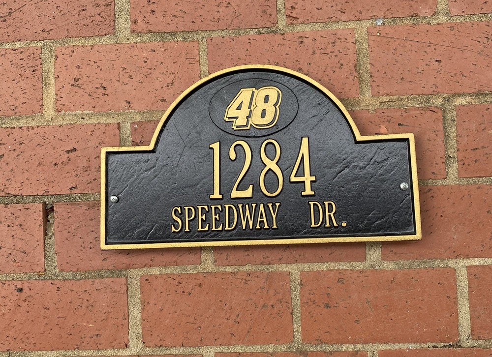 nascar 1284 speedway dr, metal Sign