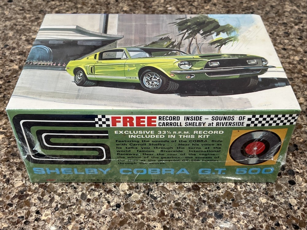 AMT 1968 SHELBY COBRA GT ORIGINAL FACTORY SEALED KIT!! #T296! CIRCA 1971! VMCP!