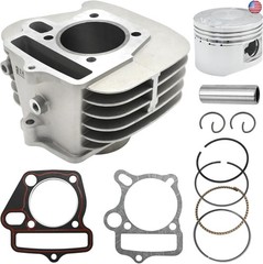 Anxingo 52.4mm Aluminum Cylinder Big Bore Kit with Piston Kit and Gaskets,