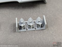 Red Wheel 25006 ’48 Cadillac Tail Fins Custom kit Resin model 1/25