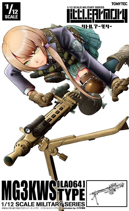 TomyTec Little Armory 1/12 MACHINE GUN MG3KWS LA064 Rifle Model Kit