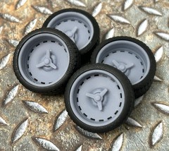Resin 21/20 In. “Slotted Smoothie W/ Knock Offs” Model car Wheels/Tires 1/24
