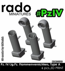 Rado Miniatures 1/35 Pz IV/Jg.Pz. Flame Extinguisher Type A