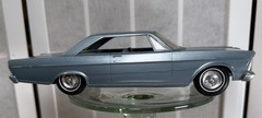 VINTAGE 1965 FORD GALAXIE 500 XL DEALER PROMO MODEL CAR BLUE 1:25 –