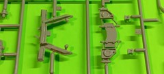 1947 Chevy Moebius Galaxie 1/25 Frame Chassis Axle Rear End Front Suspension