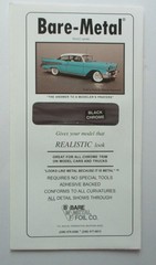 6 x 11 Thin Sheet Black 1:24 1:25 Bare Metal Foil Model Car Accessory Creased