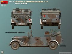 Miniart 1/35 Kfz.2 German Communications Car Type 170VK #35492📌USA📌Sealed