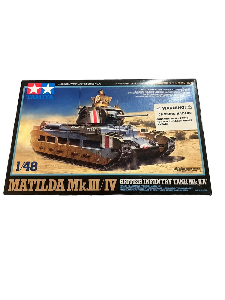 Tamiya 1/48 British Matilda Mk.III/IV Plastic Model Kit 32572 WW2 British