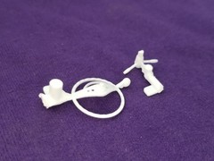 1960 Chevy Nomad Station Wagon STEERING WHEEL / COLUMN for AMT 1:25 Model Kit 60