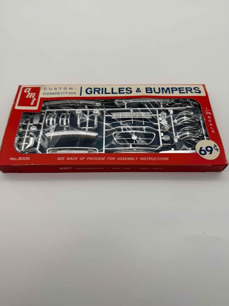 Vintage AMT Custom Competition Grilles & Bumpers Kit No 3005 Sealed Parts NOS