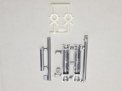 Diamond REO Tractor EXHAUST STACK TIP BRACKETS MUFFLER for 1:25 AMT Model Kit
