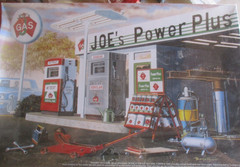 🔥MRC BC102 1:24 JOE’S POWER PLUS Service Station from the 60’s 1/24 WRAPPed