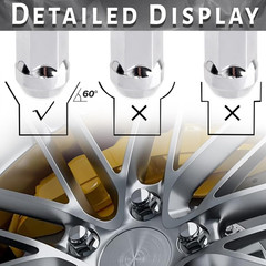 Set of 24 M14X1.5 Lug Nuts Comptible with Replacing Silverado Tahoe Suburban Tah
