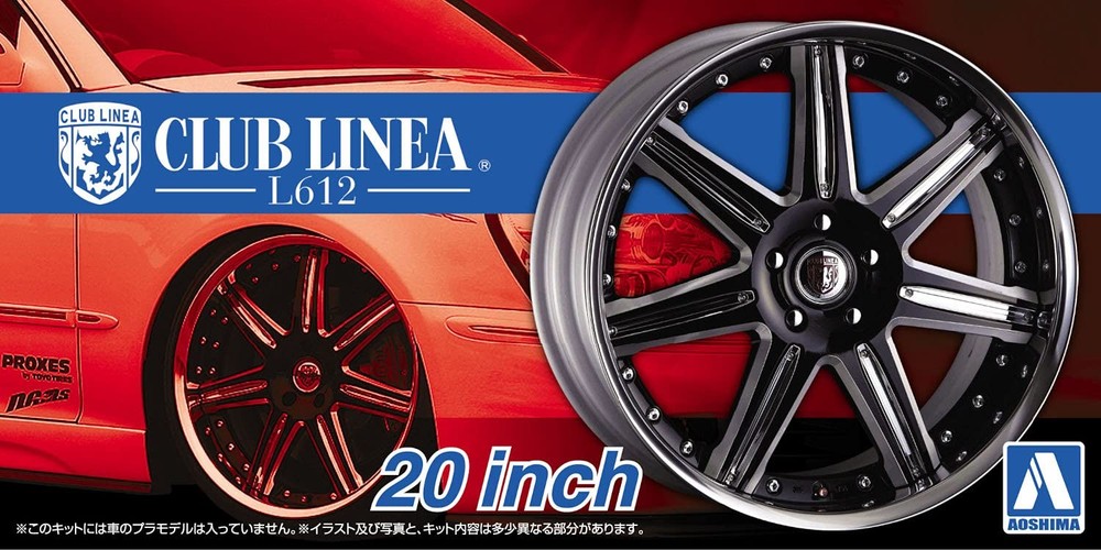 No.28 Club Linea L612 20-inch Plastic Model Parts AOSHIMA 1/24 The Tuned Parts S