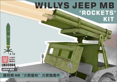 Heavy Hobby Lanmo LM-35004 1/35 Willys Jeep MB “Rockets” Kit Assembly Model