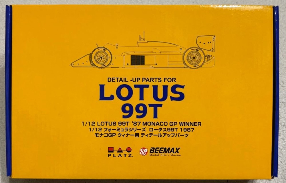 Platz BEEMAX Lotus 99T 1987 Monaco GP Winner Detail Up Parts EX12001 Kit 1/12 JP