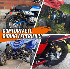 Amortiguadores Traseros Universales de Aire 320 mm Ajustables para Motocicletas,