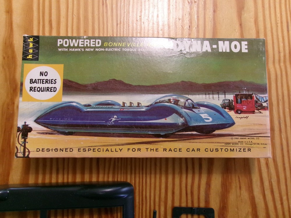 Hawk 1:32 Powered Bonneville Racer Dyna-Moe Model Car Kit No. 601-60, Black 4/16
