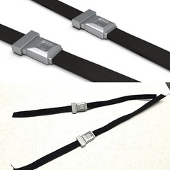 1:8 Two Seat Belts With Closed Buckle And Belts.