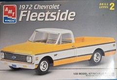 72 CHEVY FLEETSIDE PICKUP – INSTRUCTIONS – AMT 6691 – MODEL CAR KIT PARTS LOT