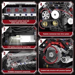 STEM Toy Gift for Adults: Mini V8 Engine Kit