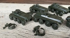 Lot of 8 Roco Minitanks German Sd Kfz 234 Puma Armored Car WWII 1:87 HO Austria