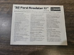 Vintage Monogram 32 Ford Roadster Street Rod Model Car Kit *OPEN BOX*