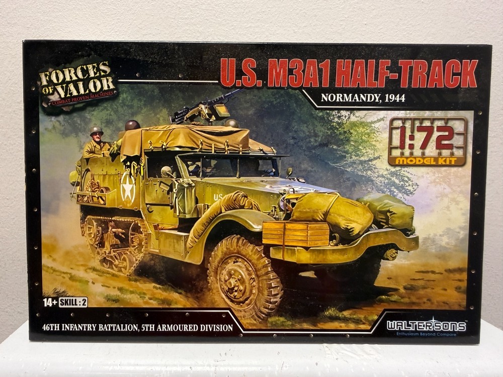 Walters 1:72 Scale US M3A1 Half-Track 46th Infantry Battalion – COMPLETE