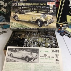Jo-Han Classic 1934 Mercedes-Benz 500K Special Sports Roadster 1:25 Kit Open Box