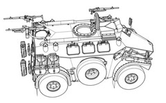 M-3 French wheeled APC (4×4) (Plastic model kit) 1/72 ACE 72463