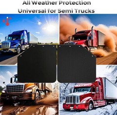 24″ x 24″ Angled Mud Flaps for Semi Trucks 1/5″ Thick Mudflaps Semi Truck for Ba