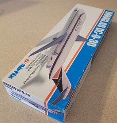 Vintage EMPTY BOX + DECALS! Airfix USA Douglas DC-9-30 Kit in 1/24 – 1970s Issue