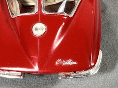 1/24 Scale Nicely Built 1963 Chevrolet CORVETTE Split Window RED Coupe Model Kit