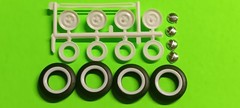 1953 Ford F100 Pickup 1/25 Firestone Champion Whitewall Tire Dog Dish Hubcaps