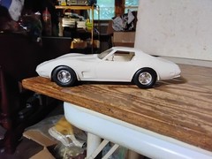 1976 Chevrolet CORVETTE white w BOX Promo Dealer Model