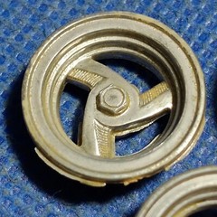 🌟 3 Spoke Custom Wheels 1:25 or 1:24 Scale 1000s Model Car Parts 4 Sale