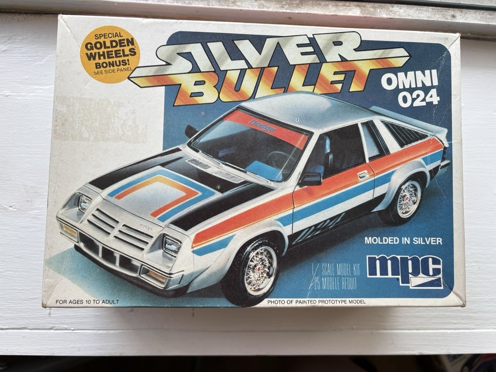 Vintage MPC Silver Bullet Omni 024 1/25 Scale Model Kit Open Box – Sealed Kit