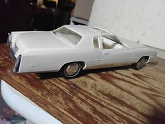 1976 White Cadillac EL DORADO Coupe Promo Dealer Model