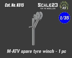 Scale23 1/35 M-ATV Spare Tyre Winch (1pc)