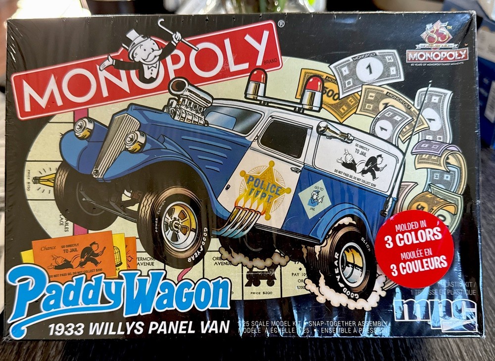 33 WILLYS VAN PADDY WAGON MPC FACTORY SEALED MONOPOLY SERIES