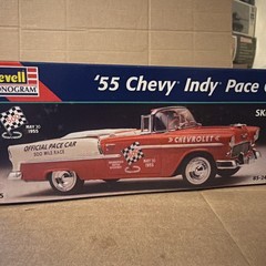 Revell ’55 Chevy Indy Pace Car model New in opened box Sealed Bags