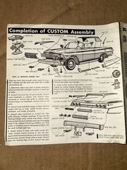 AMT 1962 Chevrolet Convertible 3-in-1 Customizable Model Kit Instructions Sheet