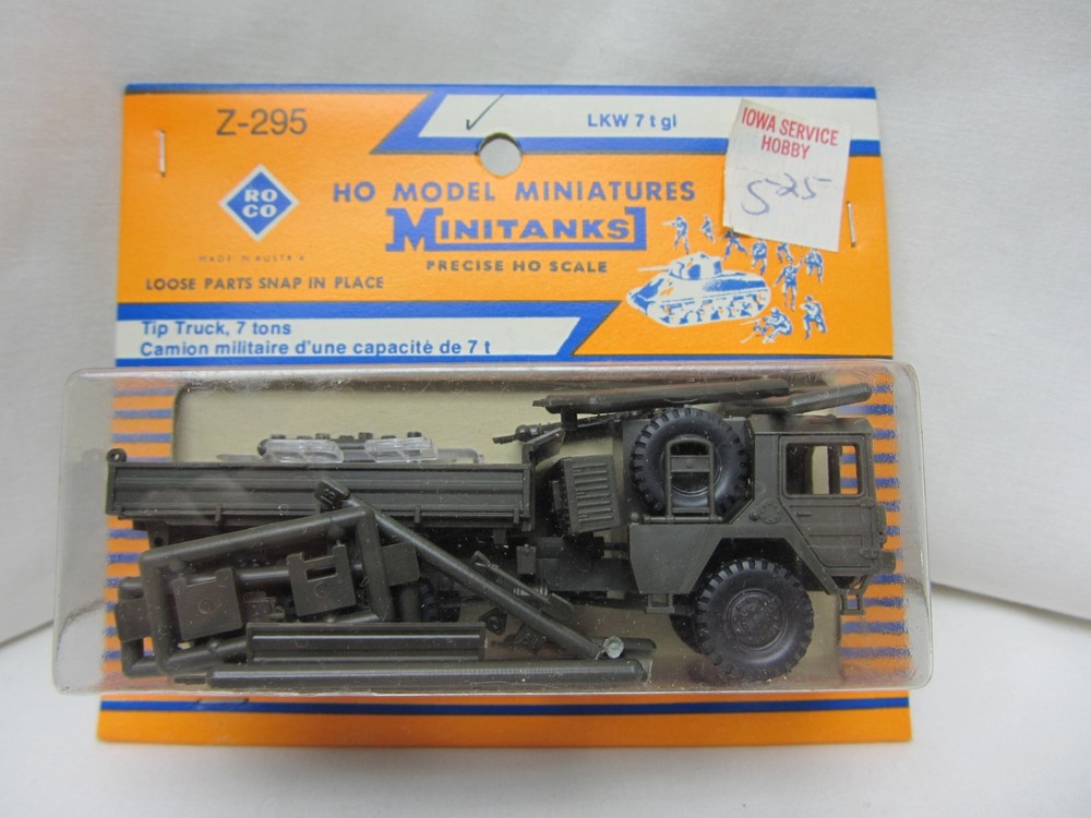 ROCO MINITANKS DBGM #295 Bundeswehr German Army MAN 4530 7 Ton Dump Truck #2