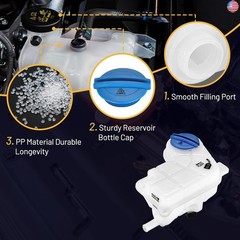 Engine Coolant Expansion Reservoir Overflow Tank 603-638 Compatible with Audi