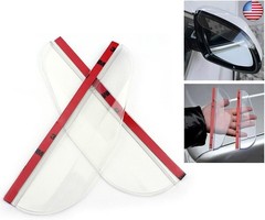2Pcs Car Rear View Mirror Rain Eyebrows, Universal Car Side Mirror Rain Cover